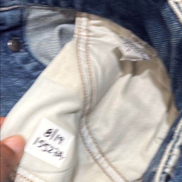 Veronica Beard Blue denim Mini Pencil Skirt Casual button front Sz M - Picture 12 of 13